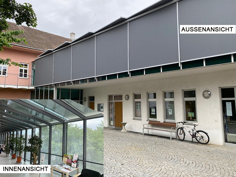 Effektiver Hitzeschutz für das Gemeindeamt Kirchberg am Wagram