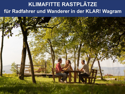 Klimafitte Rastplätze für Radfahrer und Wanderer